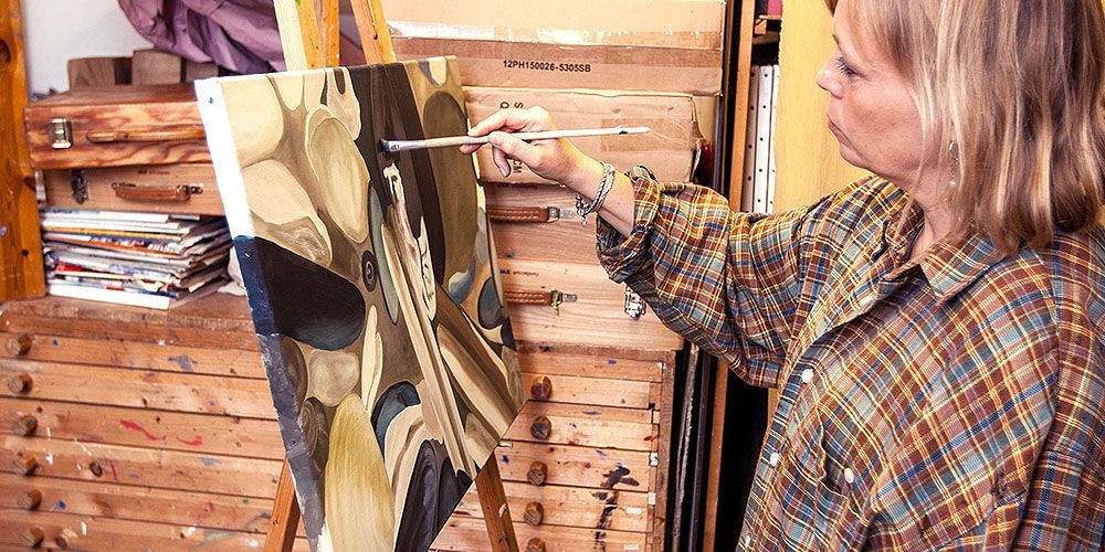 Probetermin im Atelier der Kunstschule Eichhorn